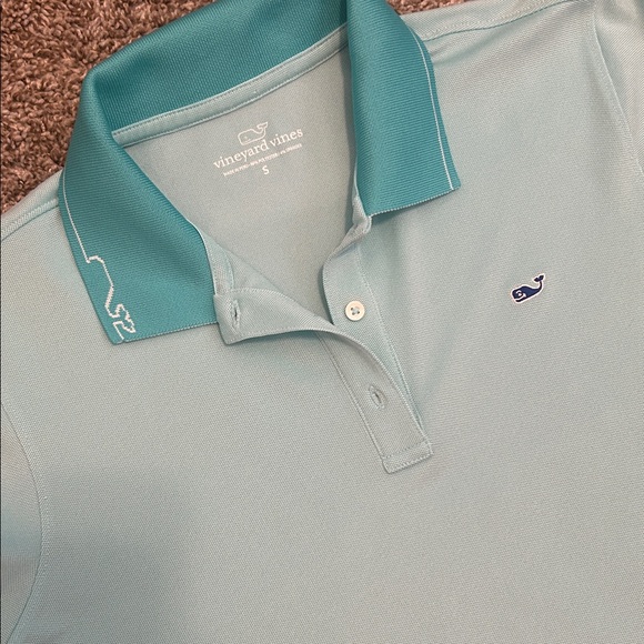 Vineyard Vines Aqua Polo Shirt - Picture 2 of 2